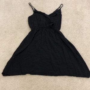 Cotton On Black Women's Spaghetti Strap Short Dress - Size XS